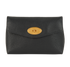 Mulberry Darley Cosmetic Pouch, &pound;210, Accessories, Black, Leather, Front view